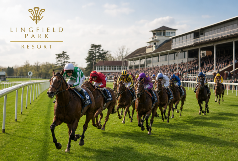 Lingfield Park racecourse all-weather action