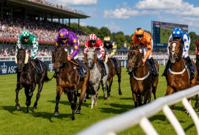 Flat racing action on good ground