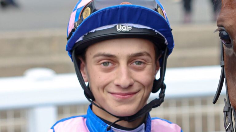 Jack Dace after a race. Credit: John Grossick / Racing Post Photos
